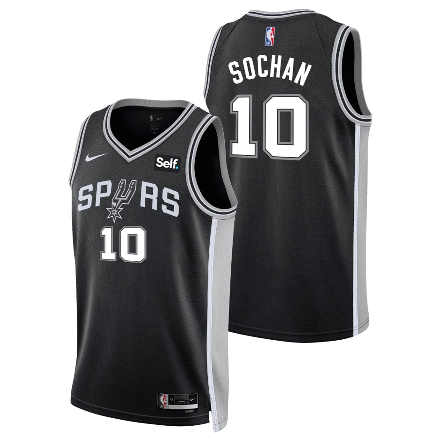 NBA Jeremy Sochan San Antonio Spurs 10 Jersey