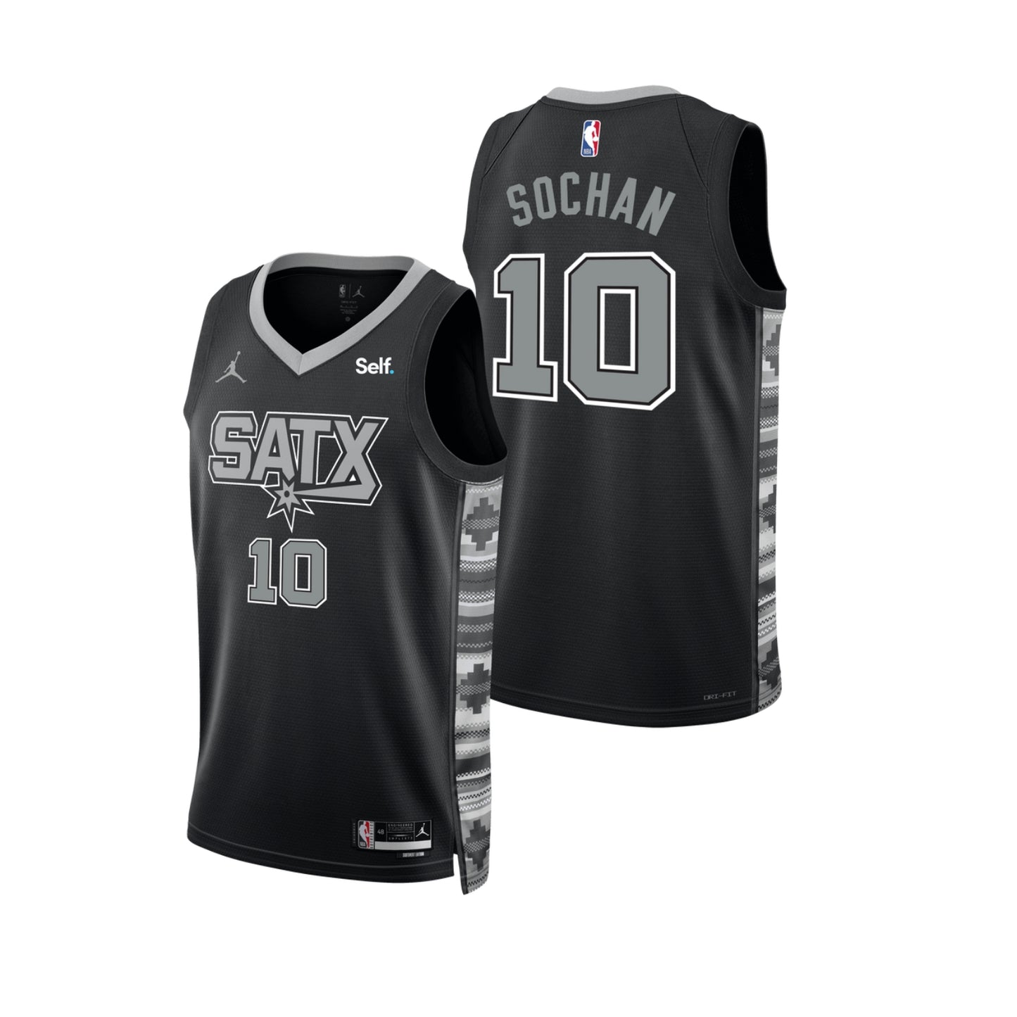 NBA Jeremy Sochan San Antonio Spurs 10 Jersey