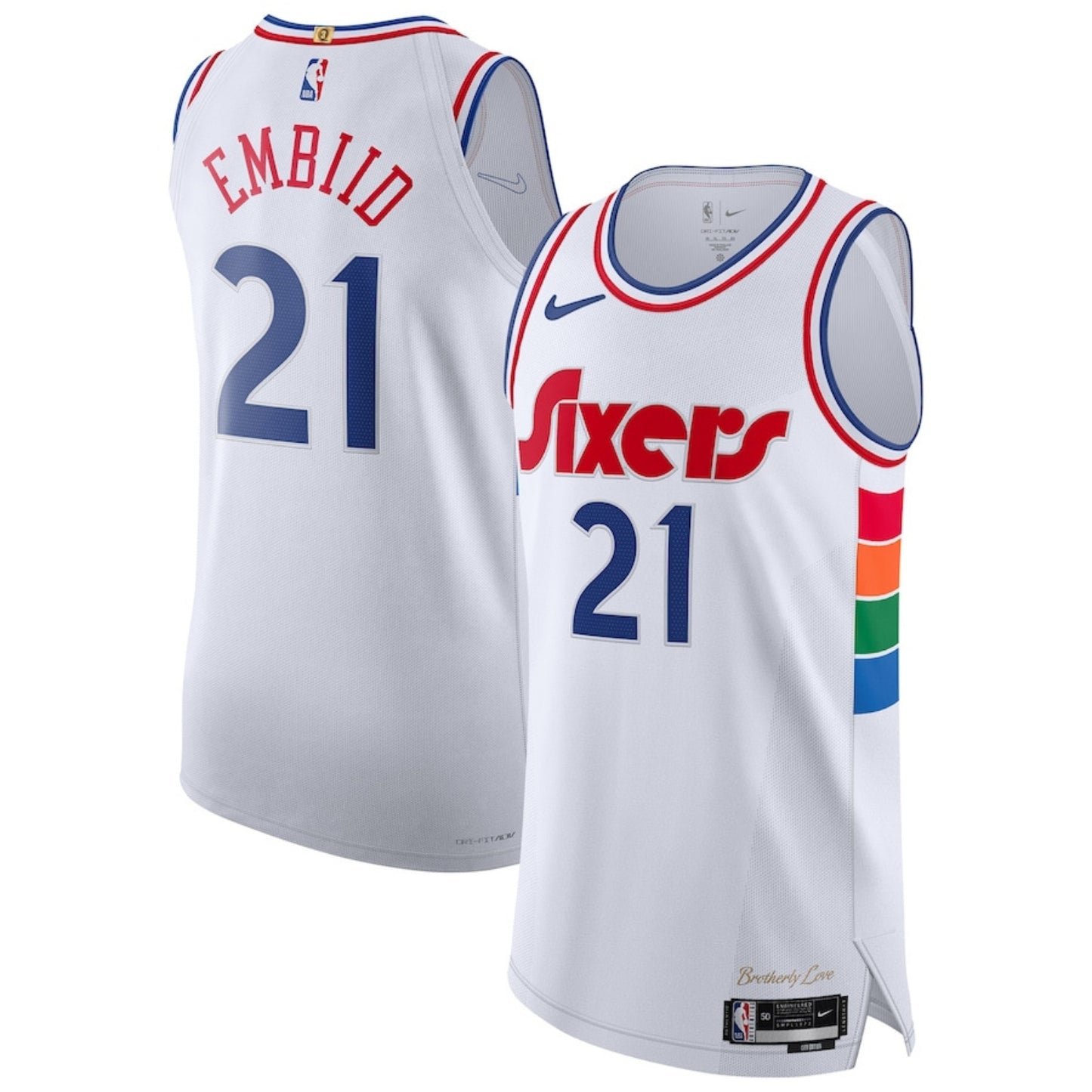 NBA Joel Embiid Philadelphia 76ers 21 Jersey