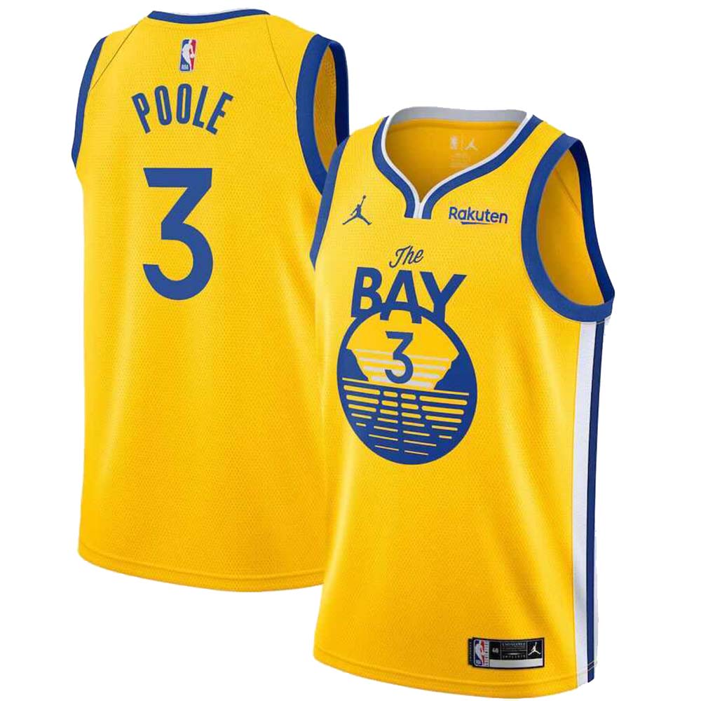 NBA Jordan Poole Golden State Warriors 3 Jersey