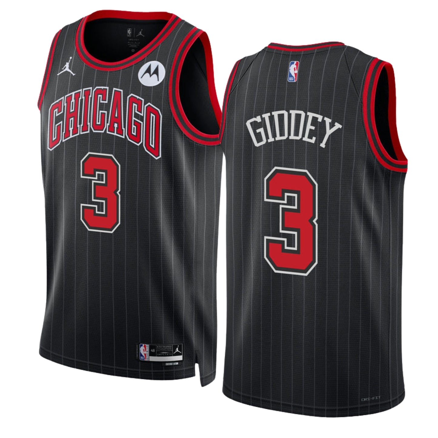 NBA Josh Giddey Chicago Bulls 3 Jersey