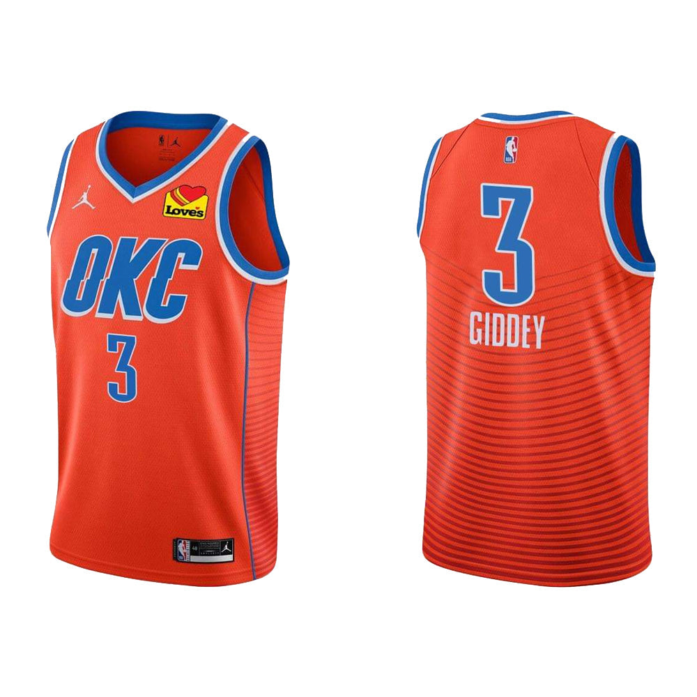 NBA Josh Gidey Oklahoma City Thunder 3 Jersey