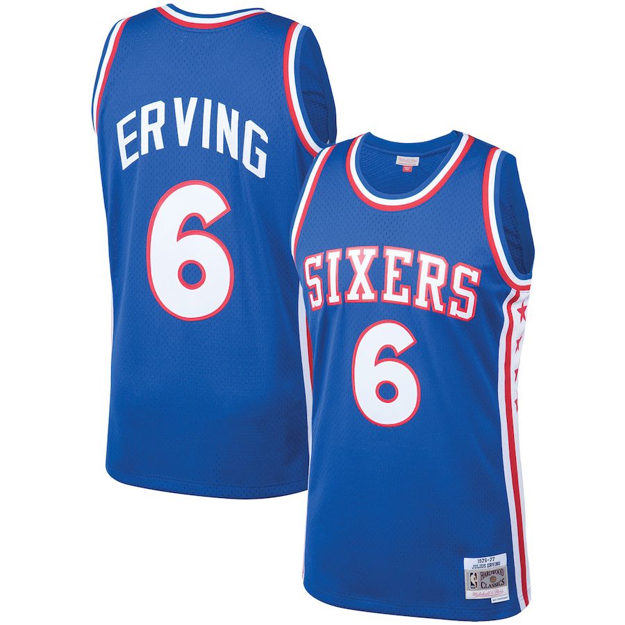 NBA Julius Erving Philadelphia 76ers 6 Jersey