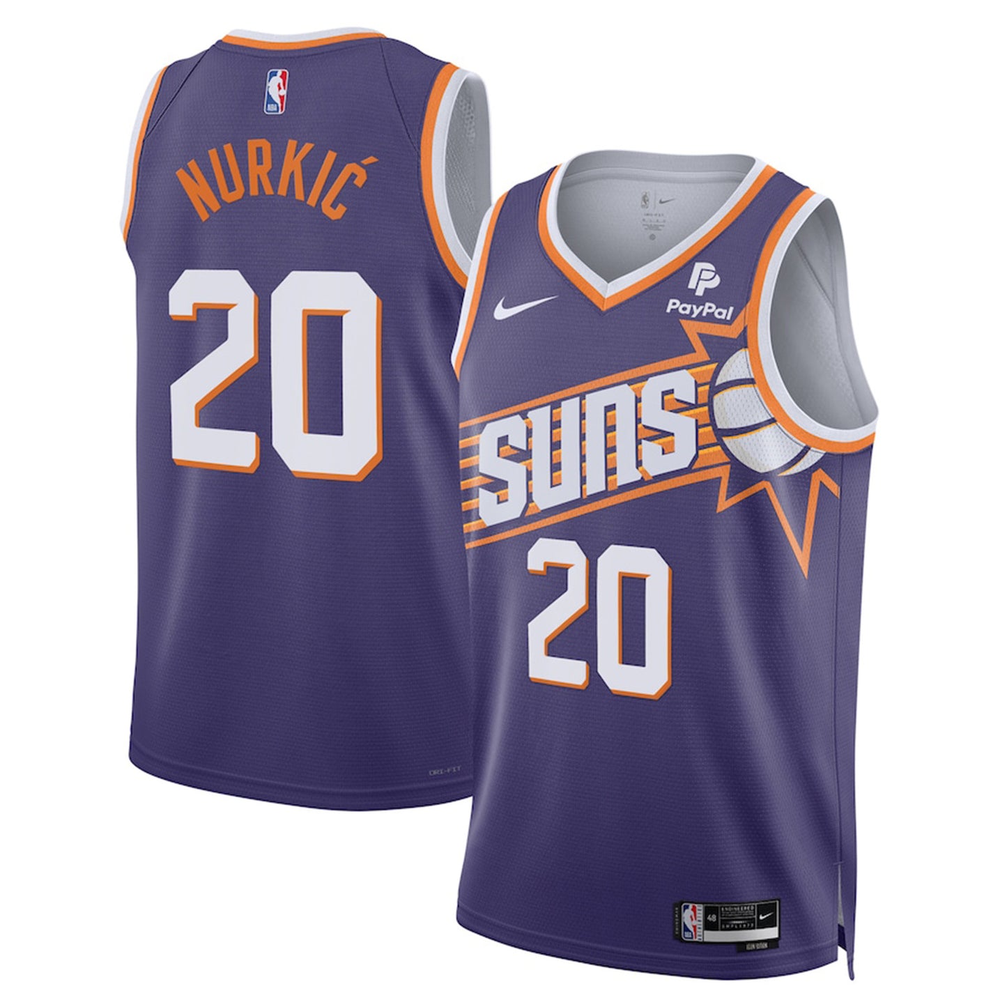 NBA Jusuf Nurkic Phoenix Suns 20 Jersey