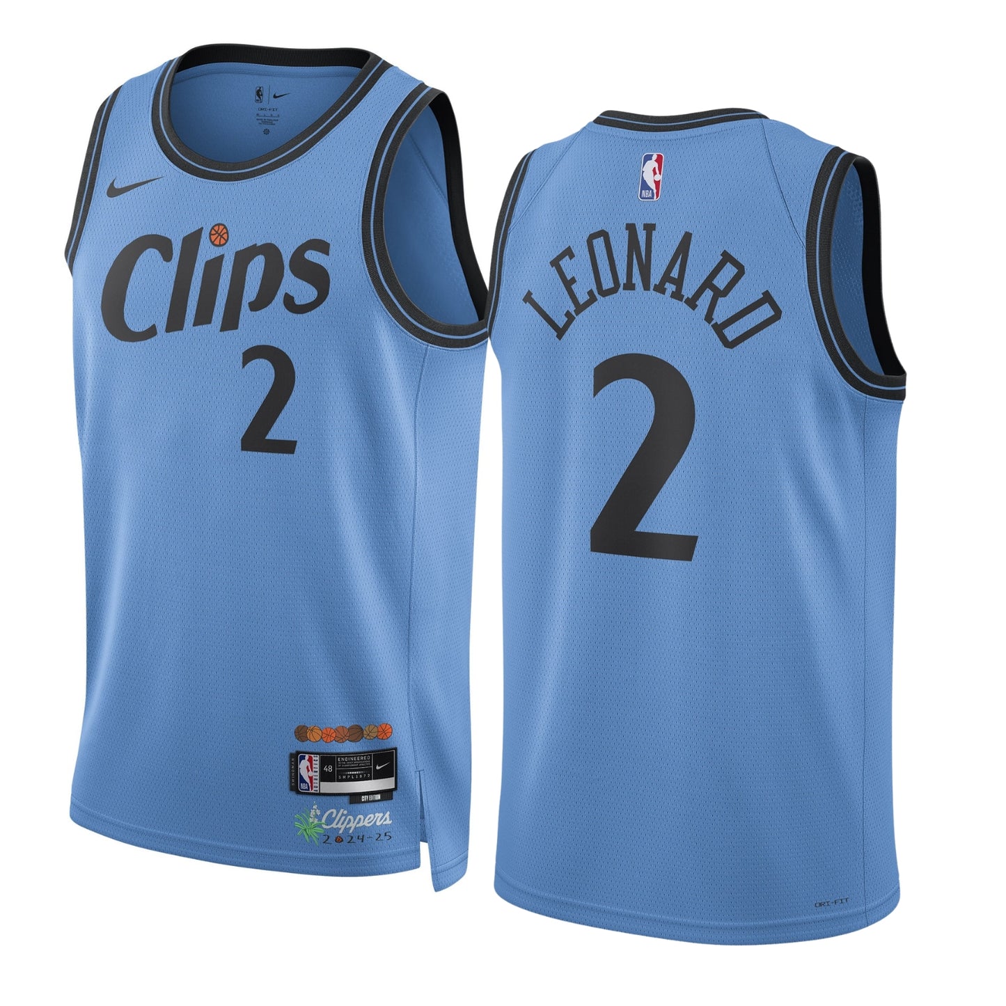 NBA Kawhi Leonard Los Angeles Clippers 2 Jersey