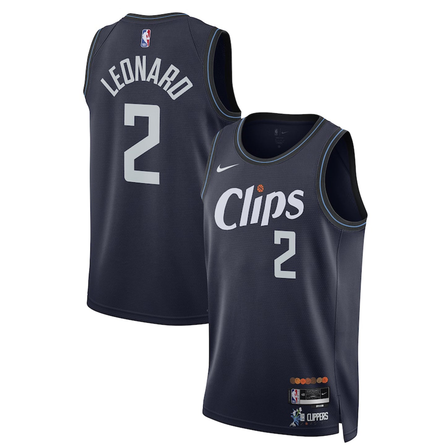 NBA Kawhi Leonard Los Angeles Clippers 2 Jersey