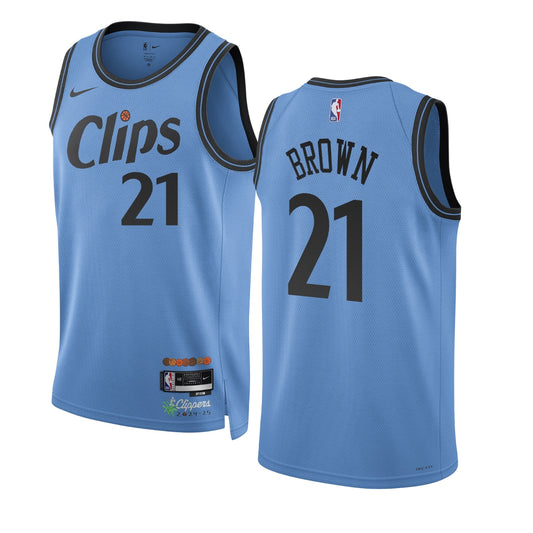 NBA Kobe Brown Los Angeles Clippers 21 Jersey