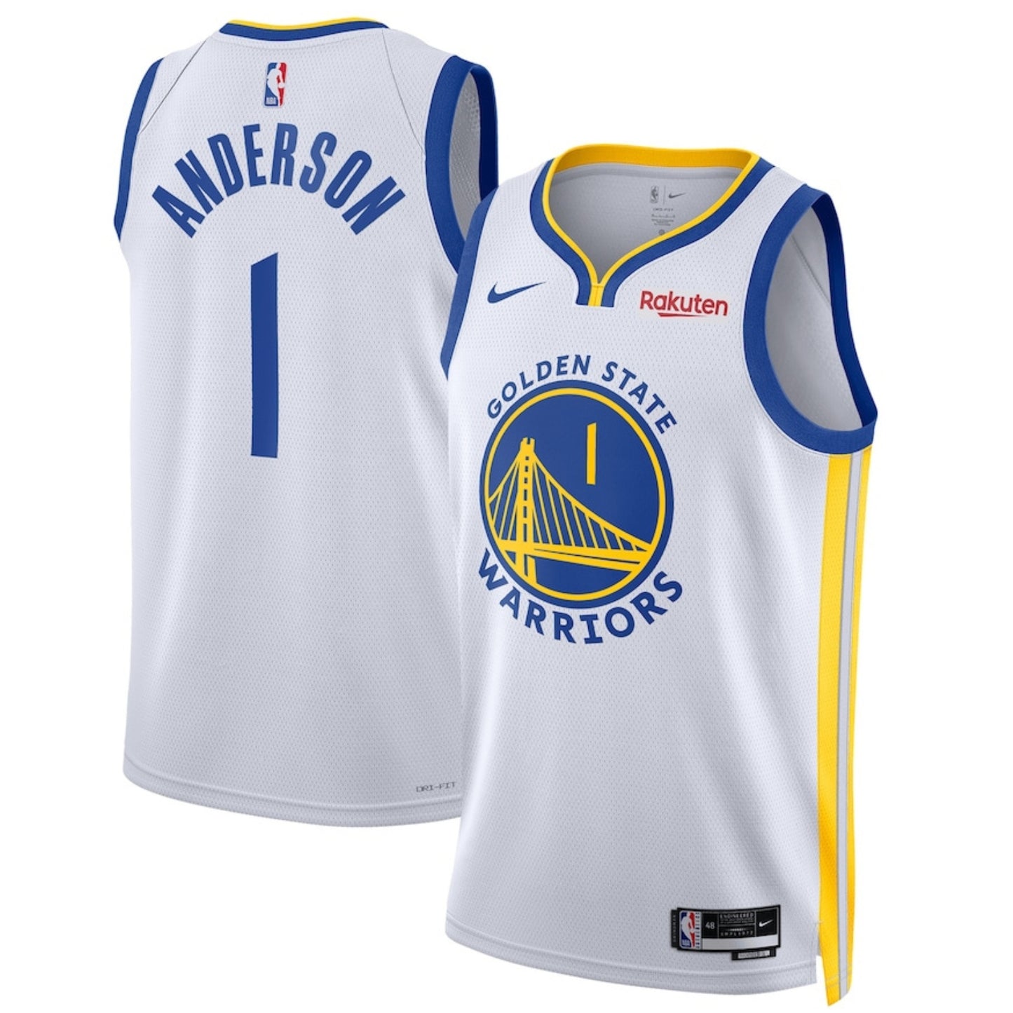 NBA Kyle Anderson Golden State Warriors 1 Jersey