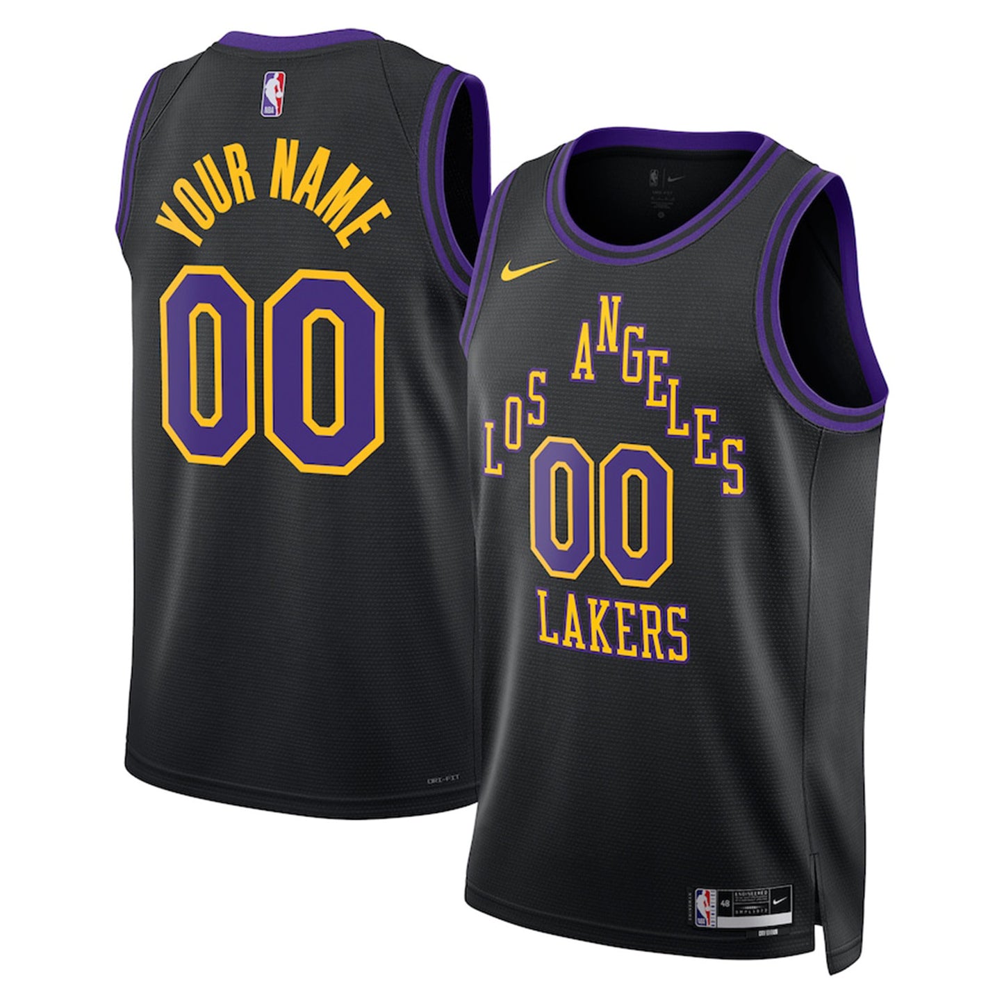 NBA Los Angeles Lakers Blank Custom Jersey