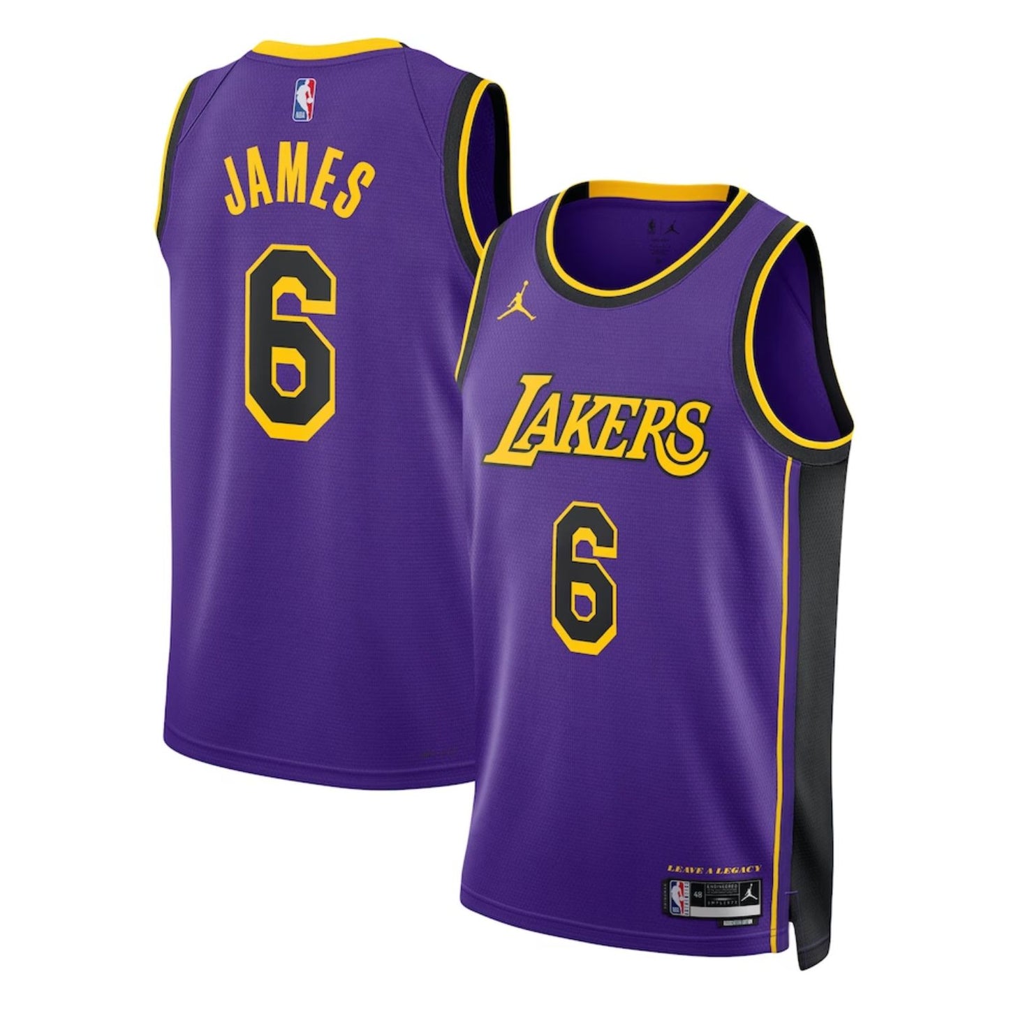 NBA Lebron James Los Angeles Lakers 6 Jersey