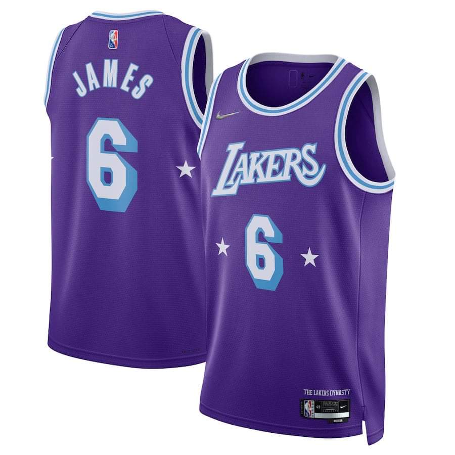 NBA Lebron James Los Angeles Lakers 6 Jersey