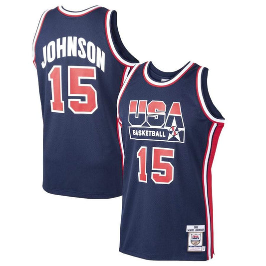 Team USA Magic Johnson 15 Jersey