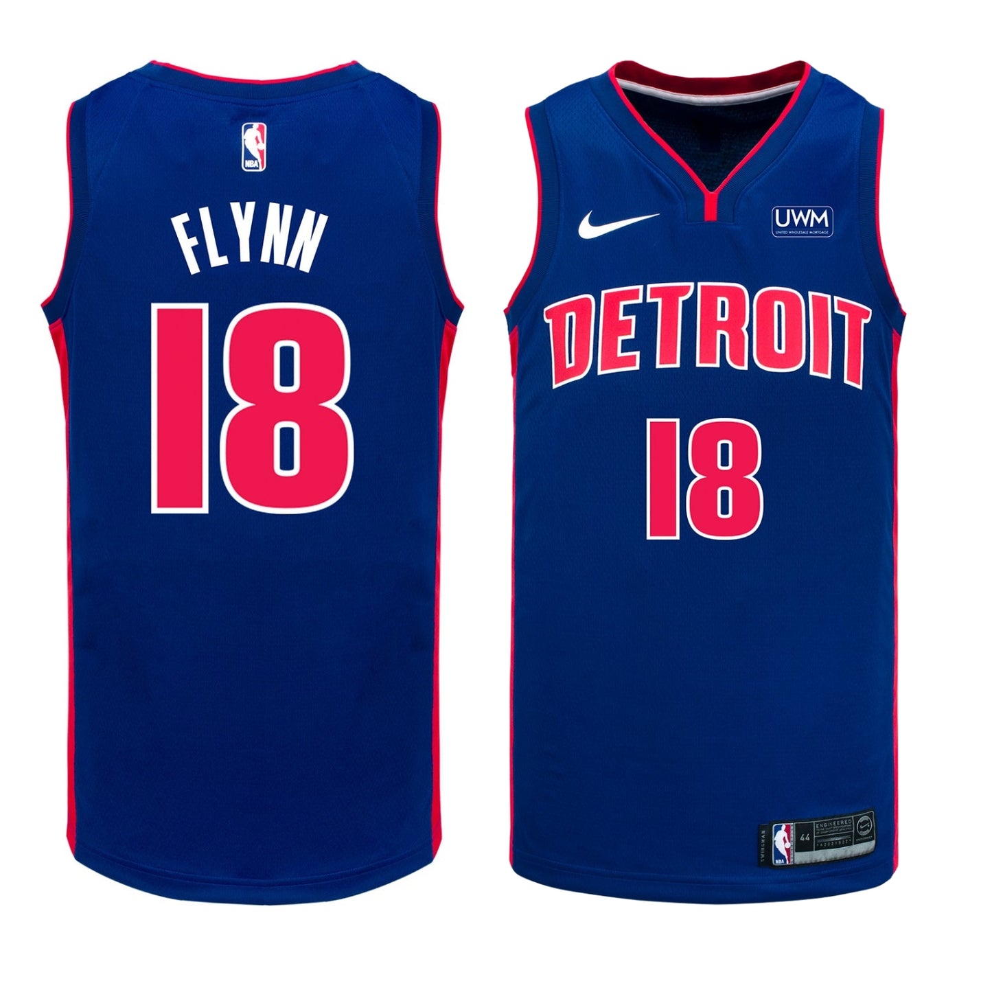 NBA Malachi Flynn Detroit Pistons 18 Jersey