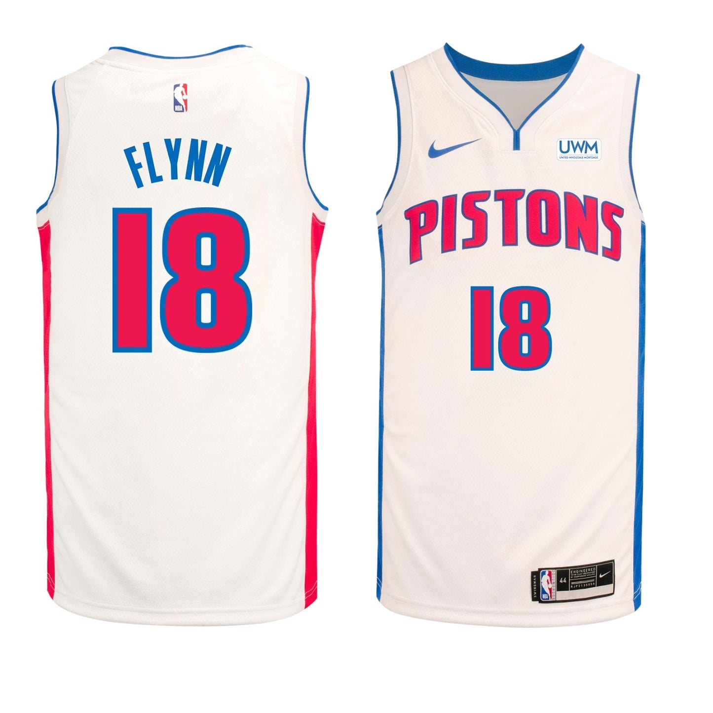 NBA Malachi Flynn Detroit Pistons 18 Jersey