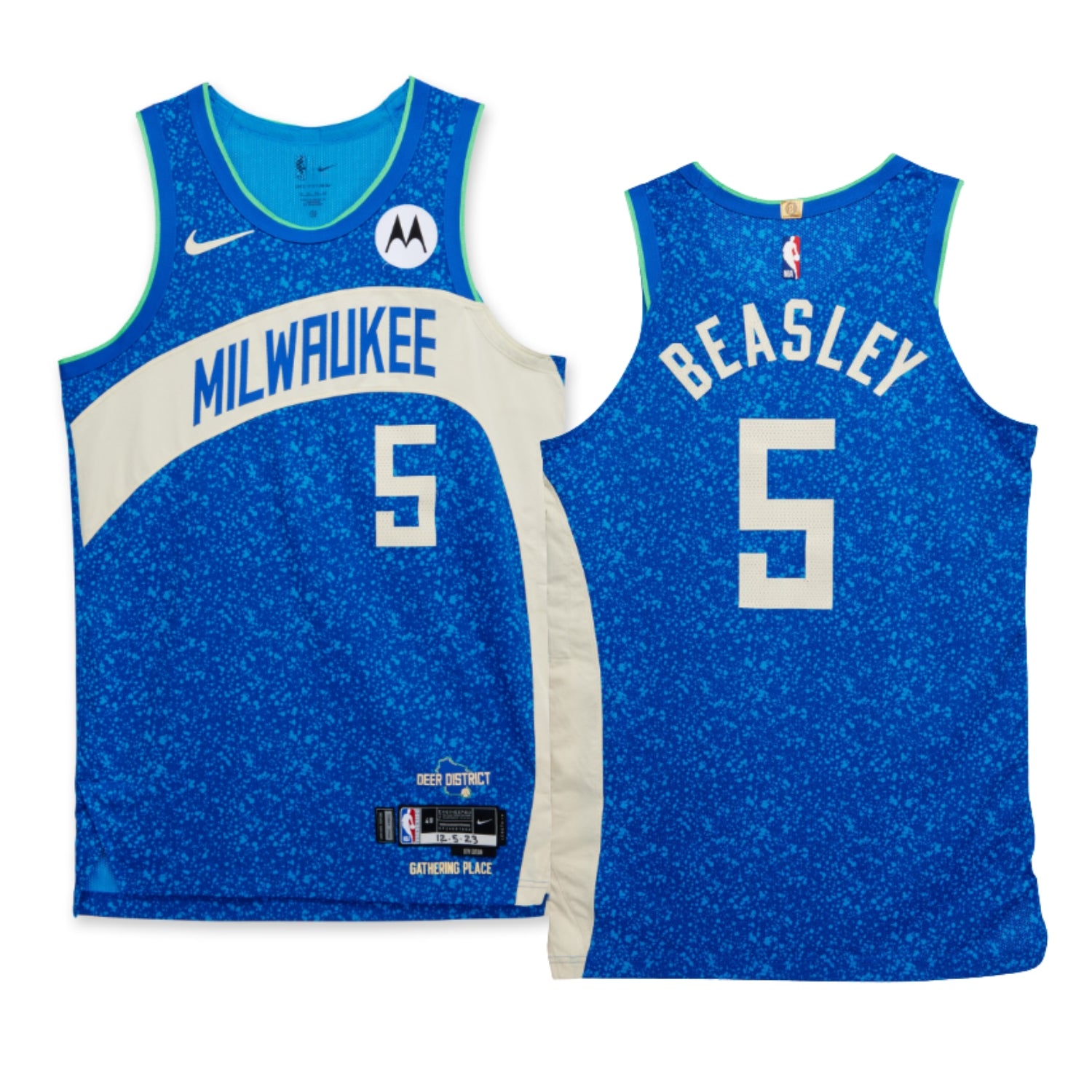 NBA Malik Beasley Milwaukee Bucks 5 Jersey The Jersey King