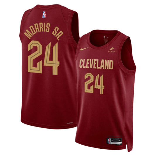 NBA Marcus Morris Sr Cleveland Cavaliers 24 Jersey