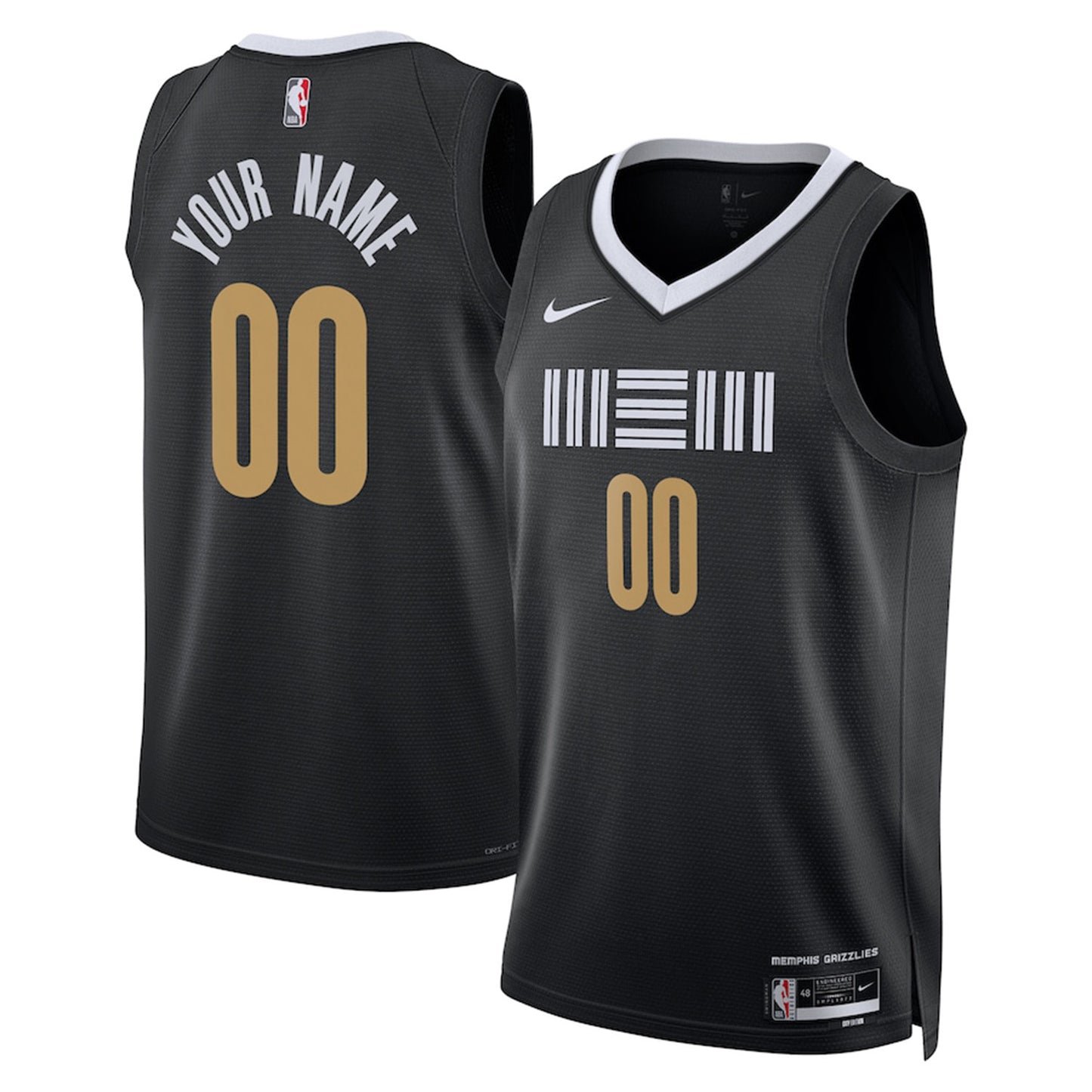 NBA Memphis Grizzlies Blank Custom Jersey