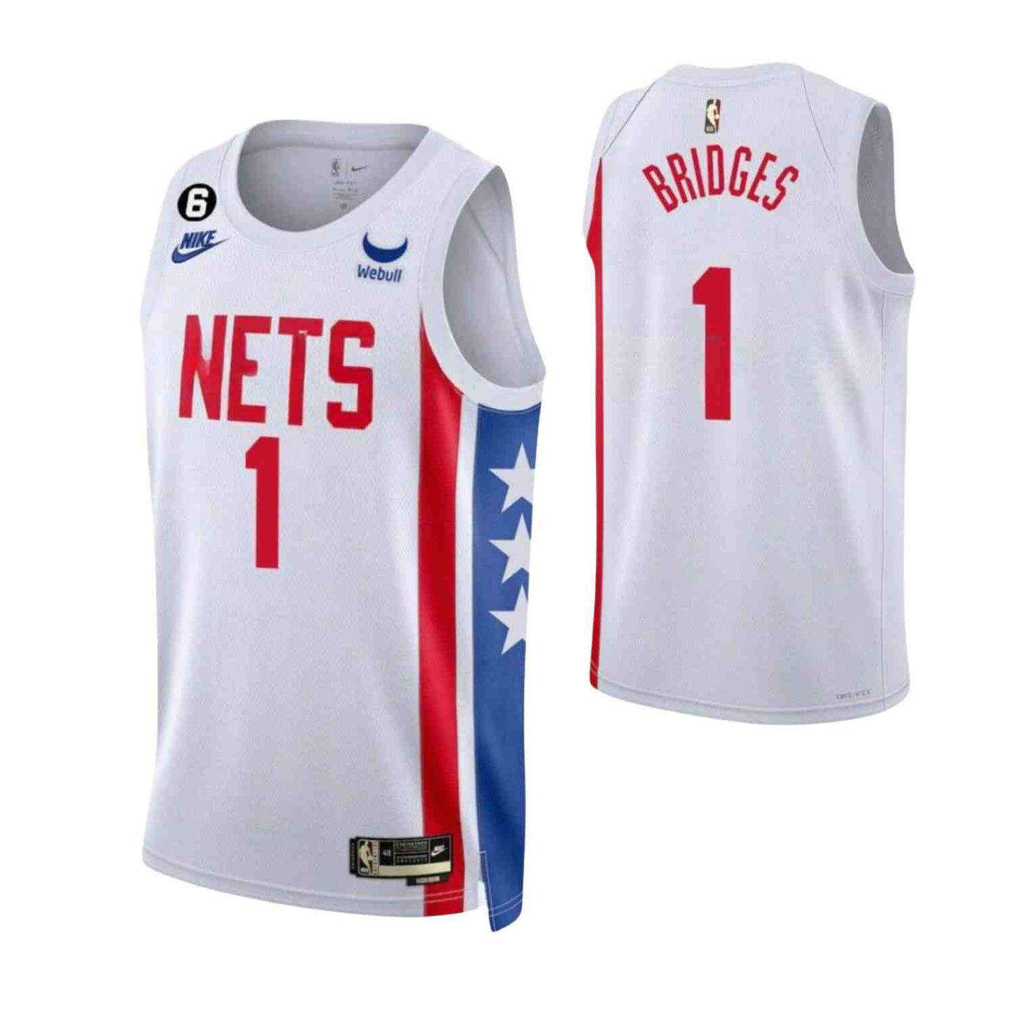 NBA Mikal Bridges Brooklyn Nets 1 Jersey