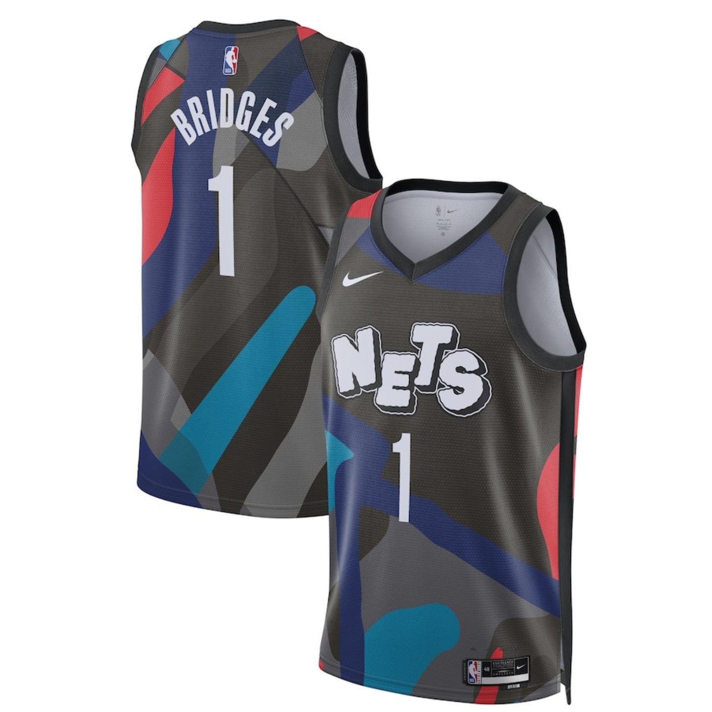 NBA Mikal Bridges Brooklyn Nets 1 Jersey