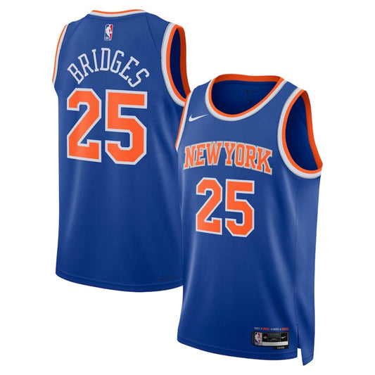 NBA Mikal Bridges New York Knicks 25 Jersey