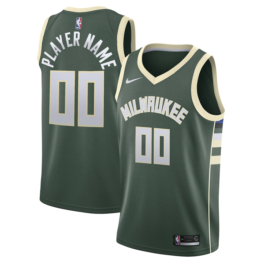 NBA Milwaukee Bucks Blank Custom Jersey