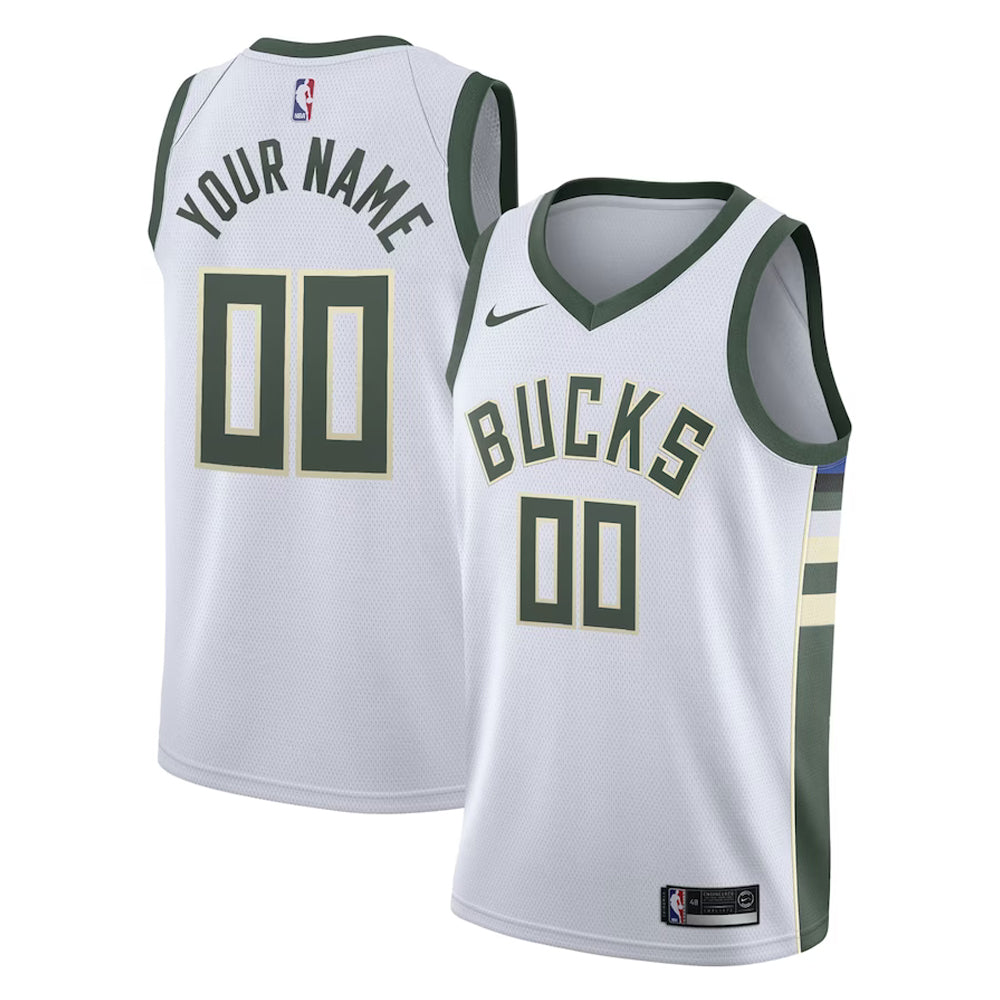 NBA Milwaukee Bucks Blank Custom Jersey