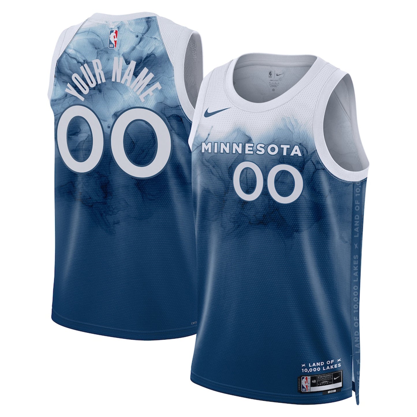 NBA Minnesota Timberwolves Blank Custom Jersey