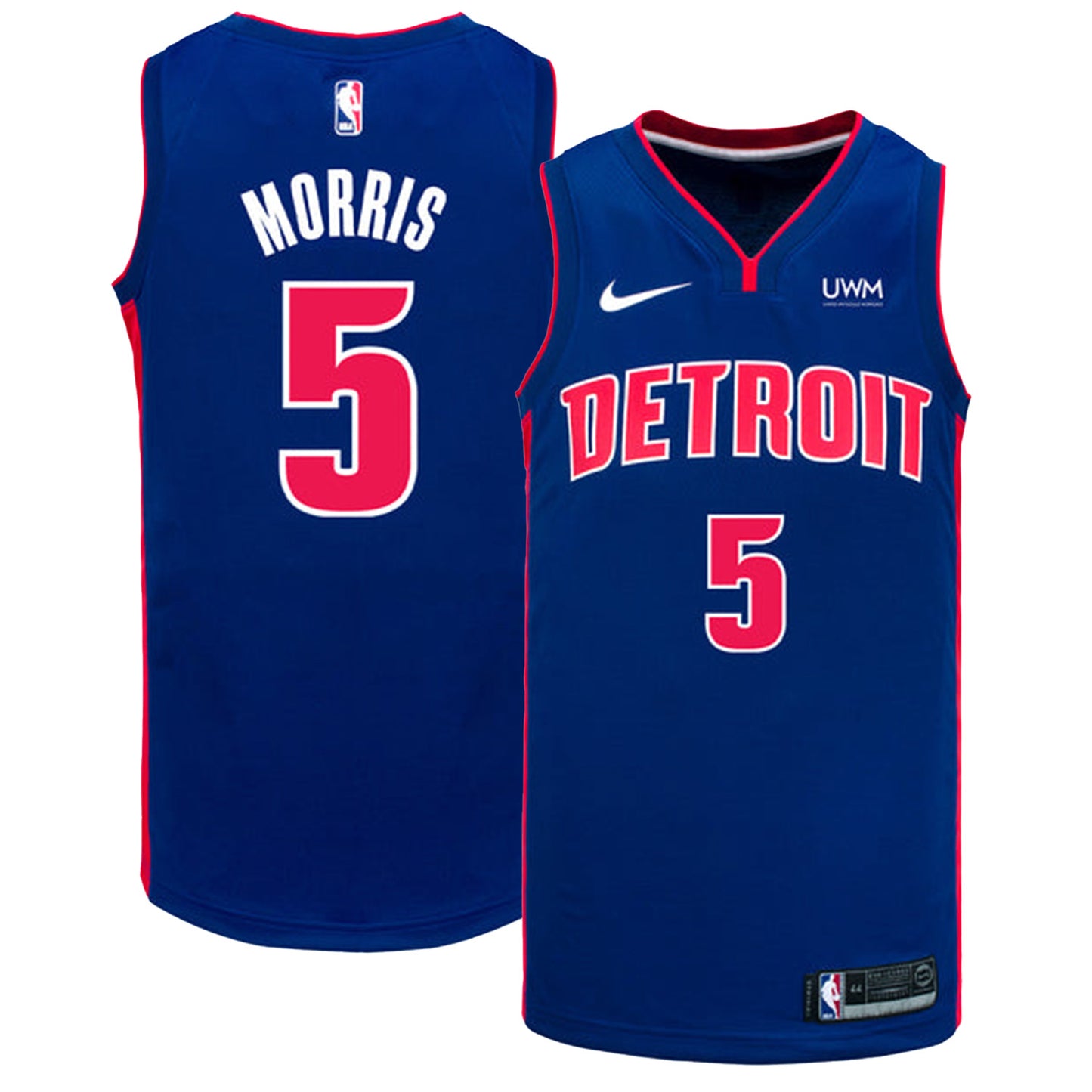 NBA Monte Morris Detroit Pistons 5 Jersey