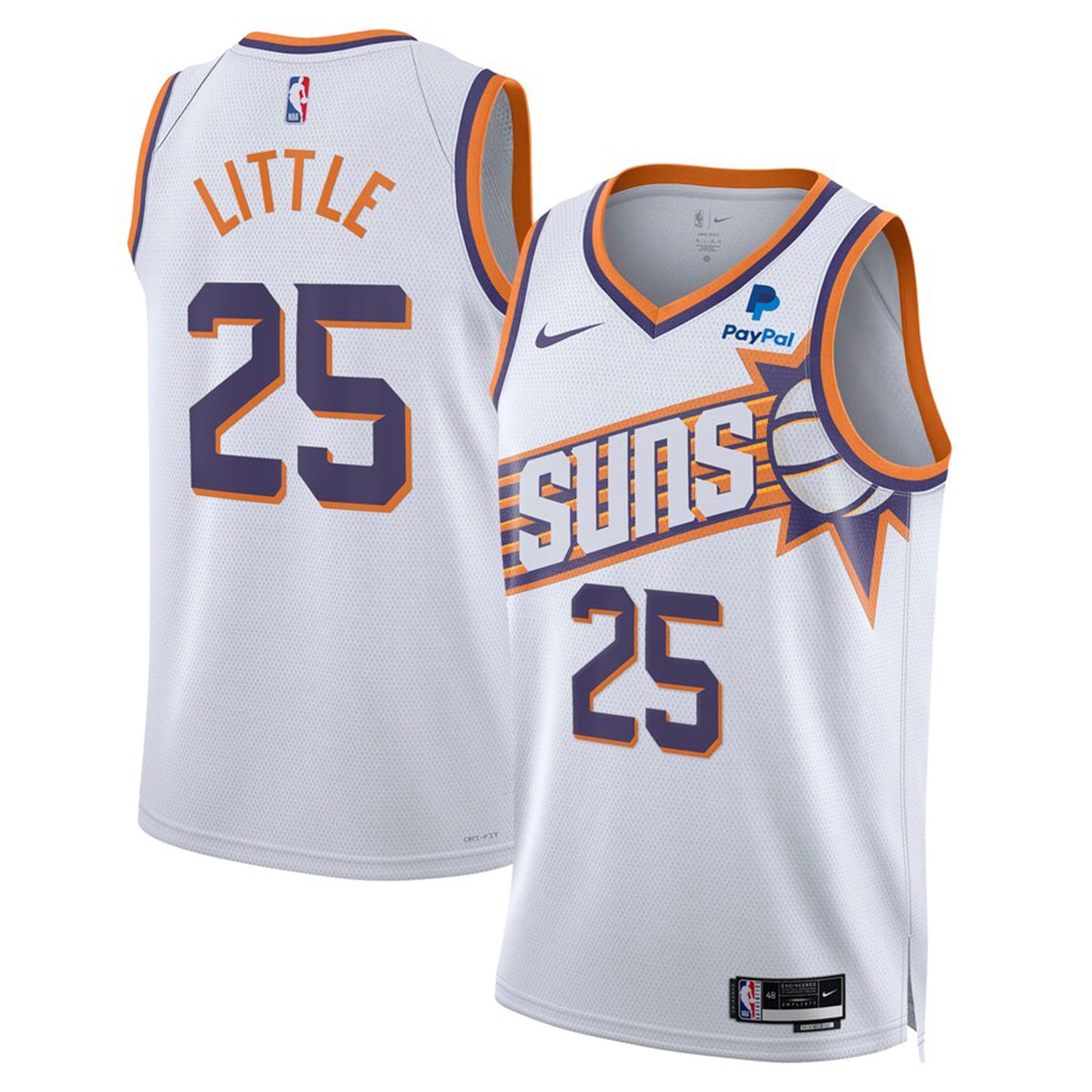 NBA Nassir Little Phoenix Suns 25 Jersey