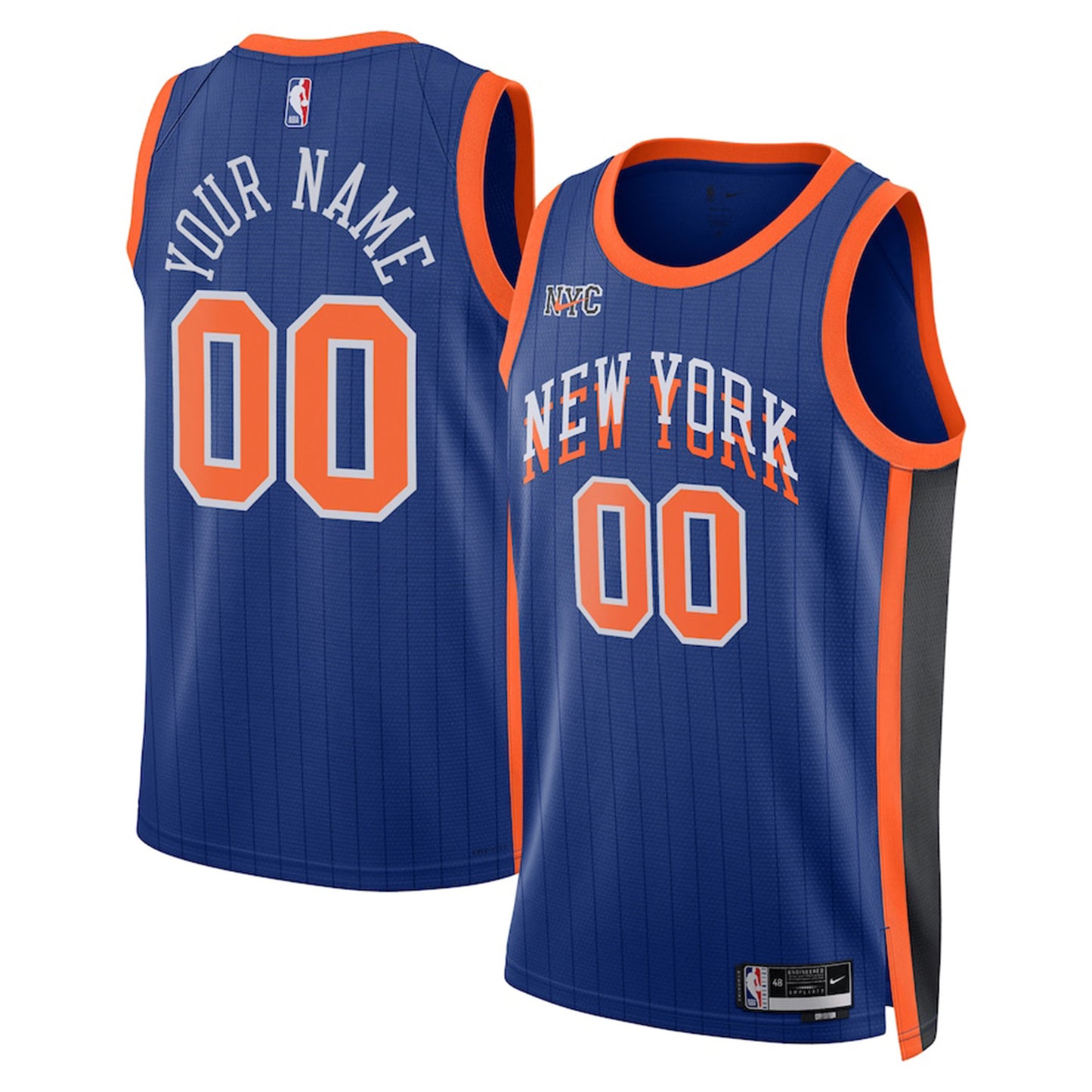 NBA New York Knicks Blank Custom Jersey