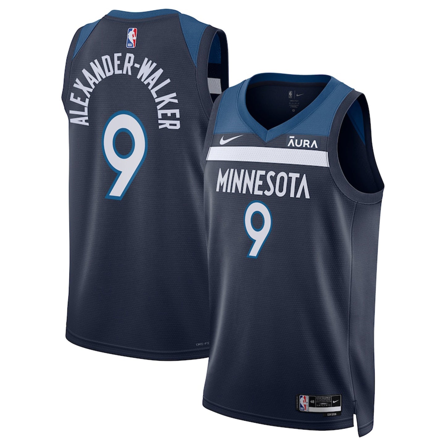 NBA Nickeil Alexander-Walker Minnesota Timberwolves 9 Jersey