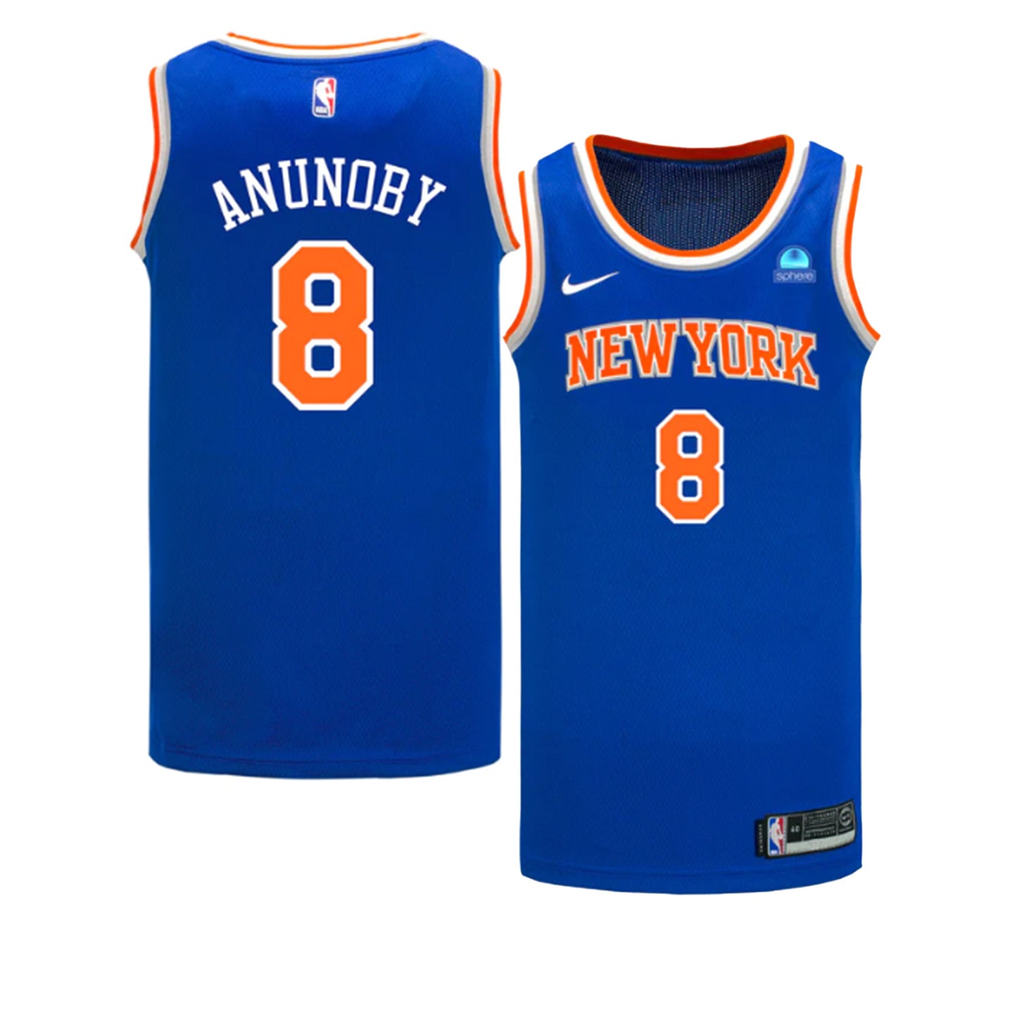 NBA OG Anunoby New York Knicks 8 Jersey