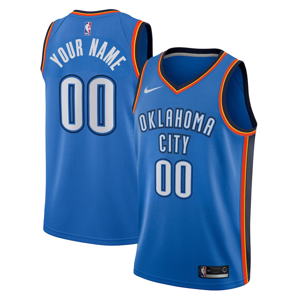 NBA Oklahoma City Thunder Blank Custom Jersey