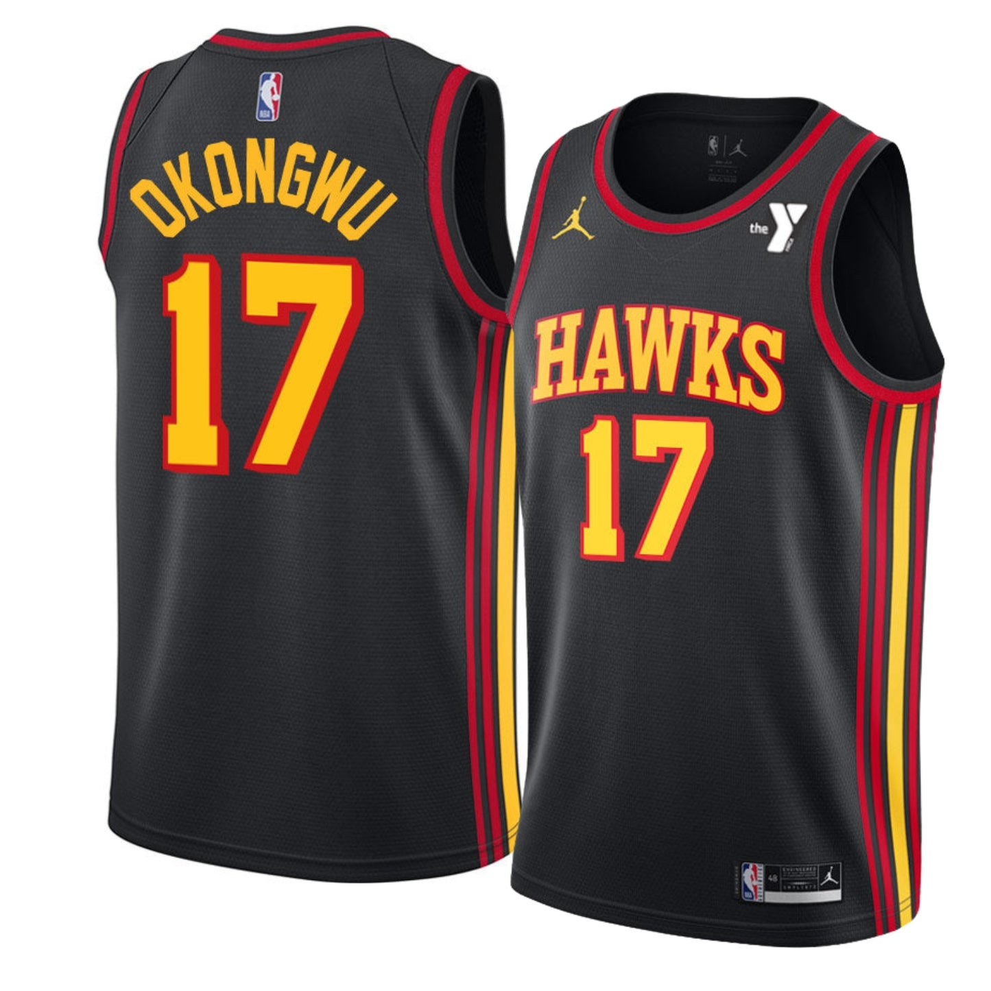 NBA Onyeka Okongwu Atlanta Hawks 17 Jersey