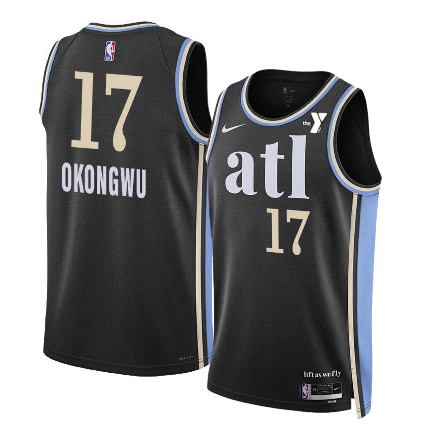 NBA Onyeka Okongwu Atlanta Hawks 17 Jersey