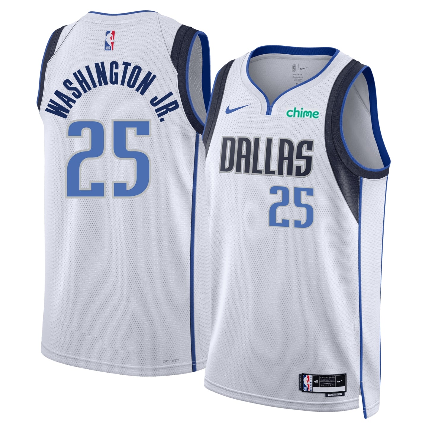 NBA PJ Washington Jr. Dallas Mavericks 25 Jersey