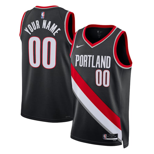 NBA Portland Trailblazers Blank Custom Jersey