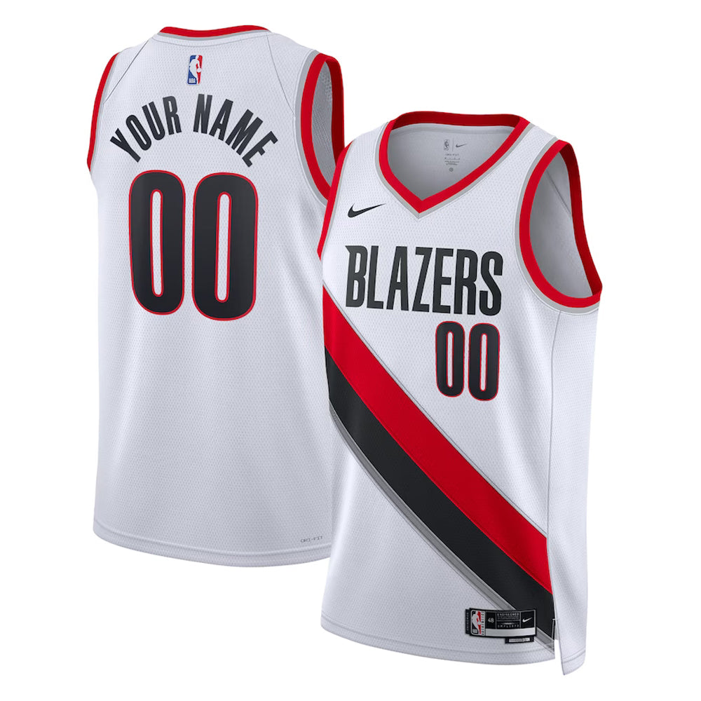 NBA Portland Trailblazers Blank Custom Jersey