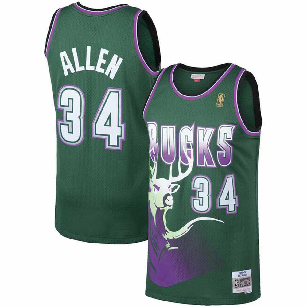 NBA Ray Allen Milwaukee Bucks 34 Jersey