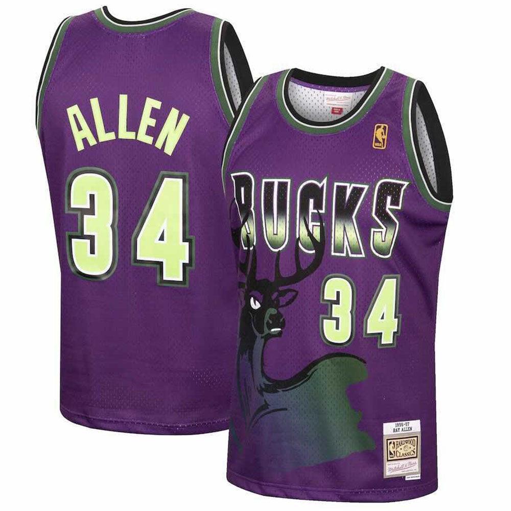 NBA Ray Allen Milwaukee Bucks 34 Jersey