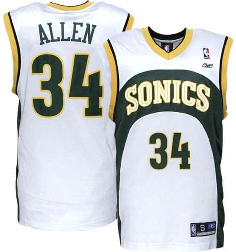 NBA Ray Allen Seattle Super Sonics 34 Jersey The Jersey King