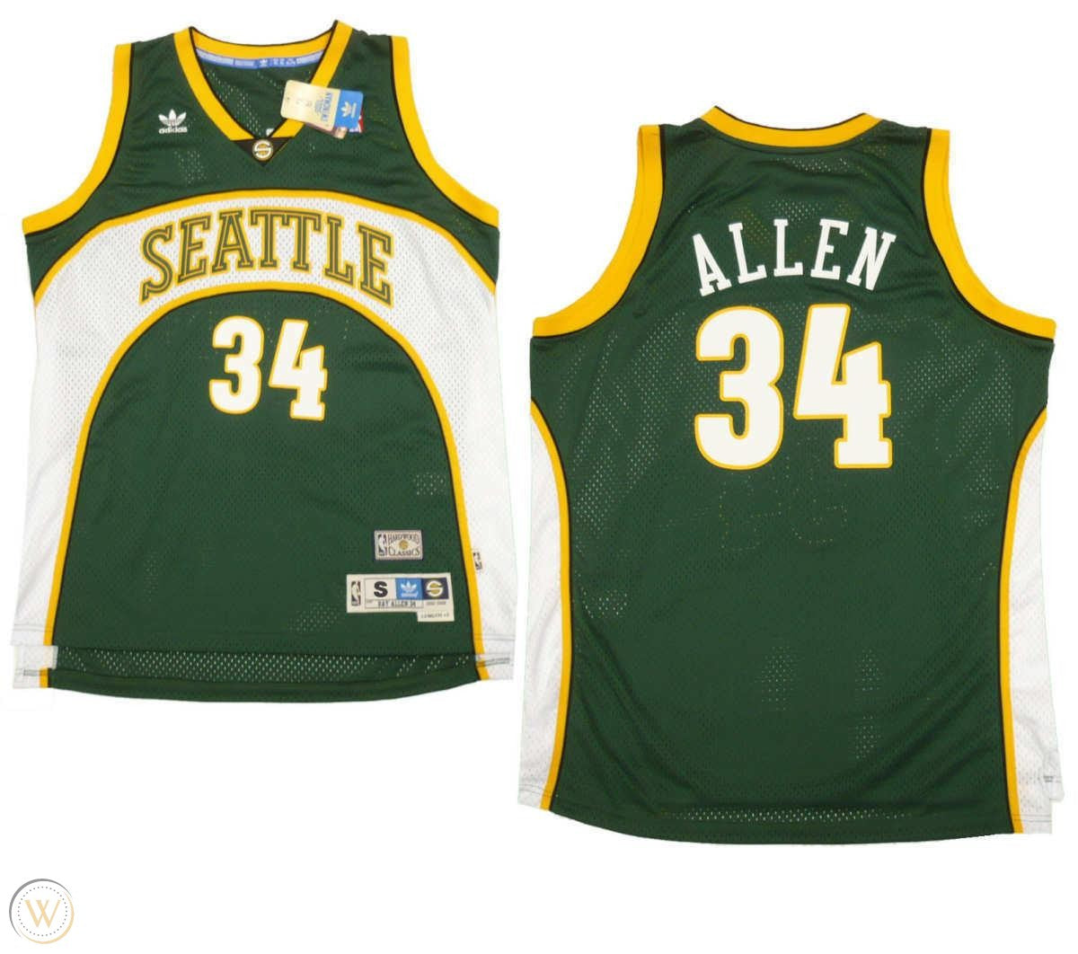 NBA Ray Allen Seattle Super Sonics 34 Jersey