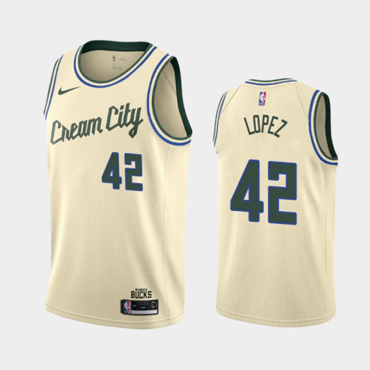 NBA Robin Lopez Milwaukee Bucks 42 Jersey