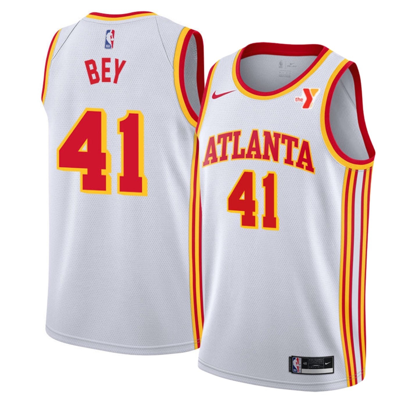 NBA Saddiq Bey Atlanta Hawks 41 Jersey