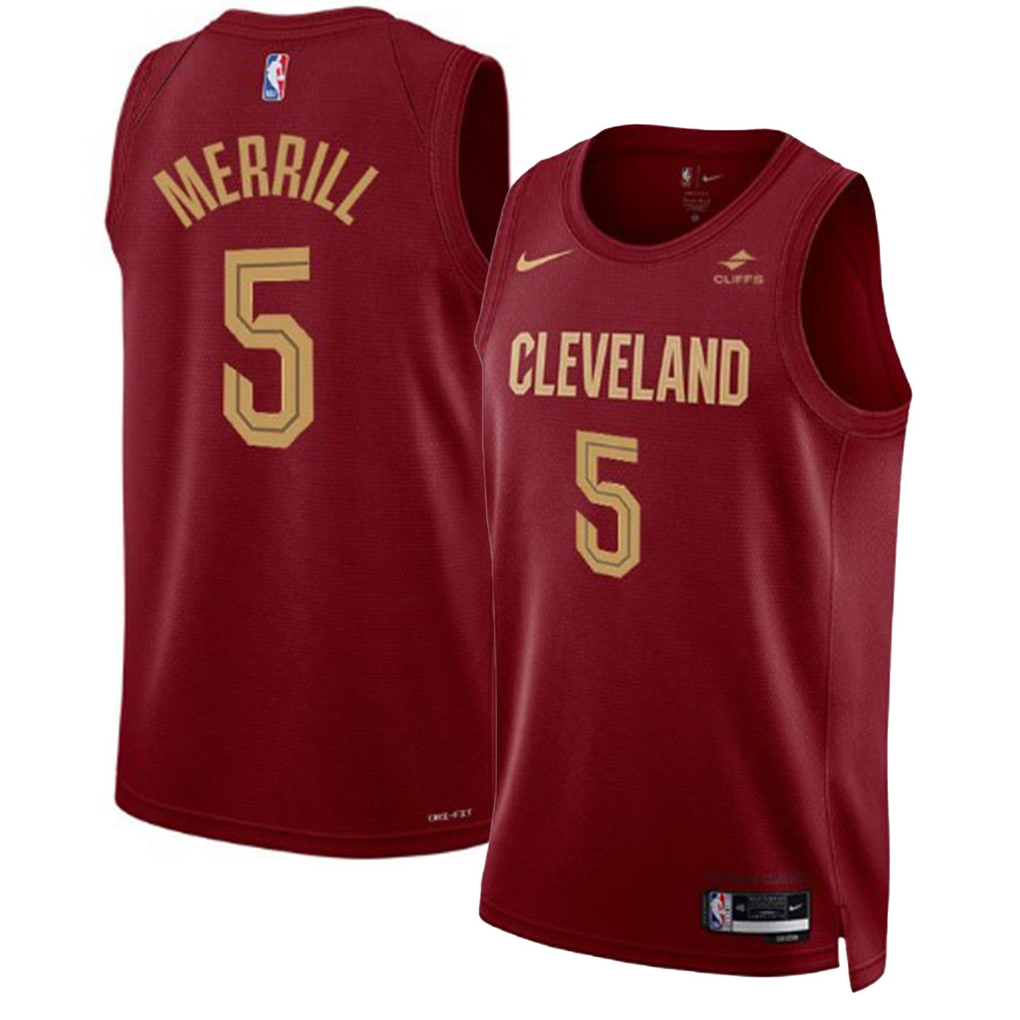 NBA Sam Merrill Cleveland Cavaliers 5 Jersey