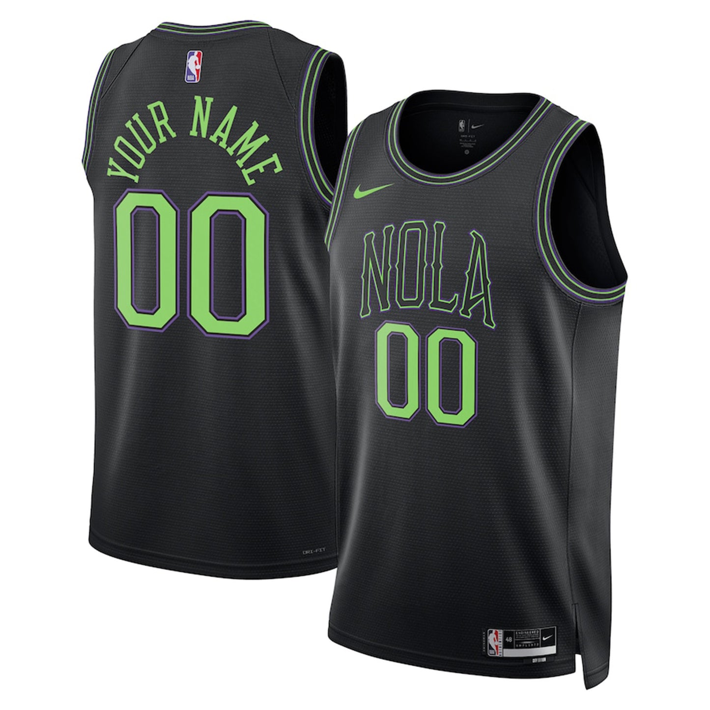 NBA San Antonio Spurs Blank Custom Jersey