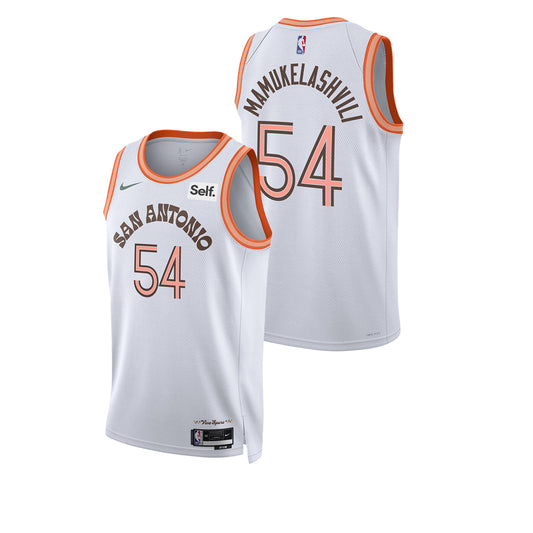 NBA Sandro Mamukelashvili San Antonio Spurs 54 Jersey