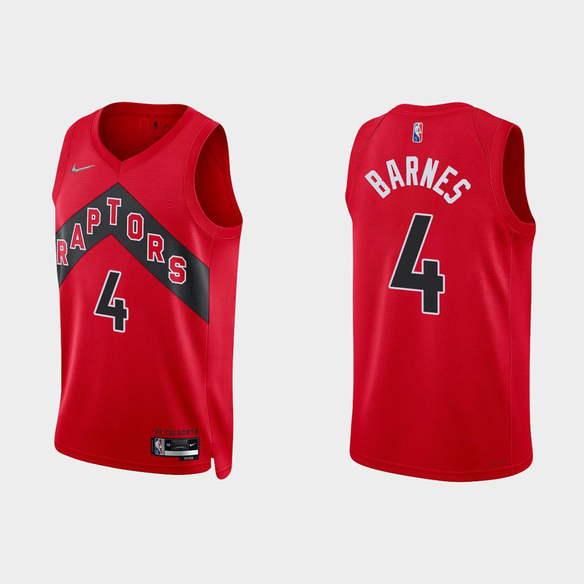 NBA Scottie Barnes Toronto Raptors 4 Jersey