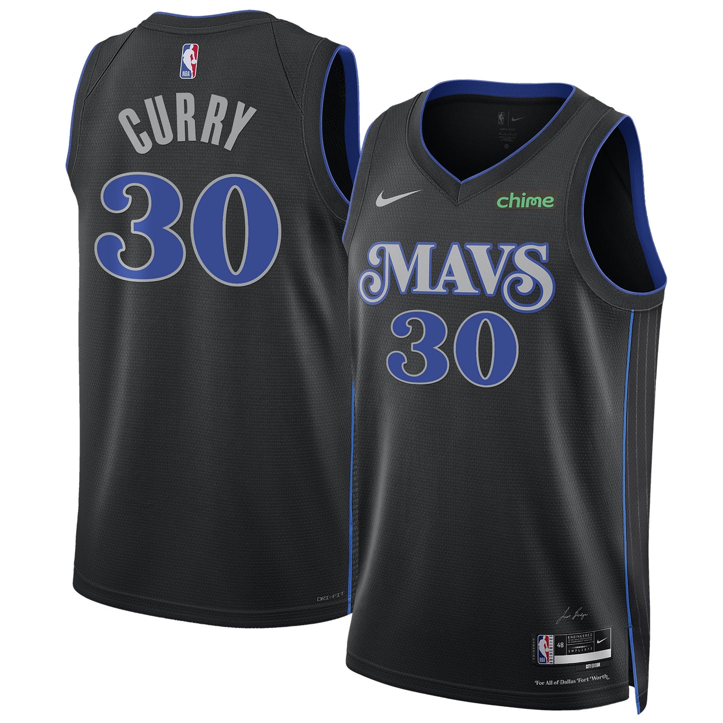 NBA Seth Curry Dallas Mavericks 30 Jersey