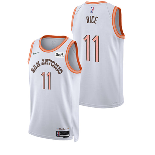 NBA Sir Jabari Rice San Antonio Spurs 11 Jersey